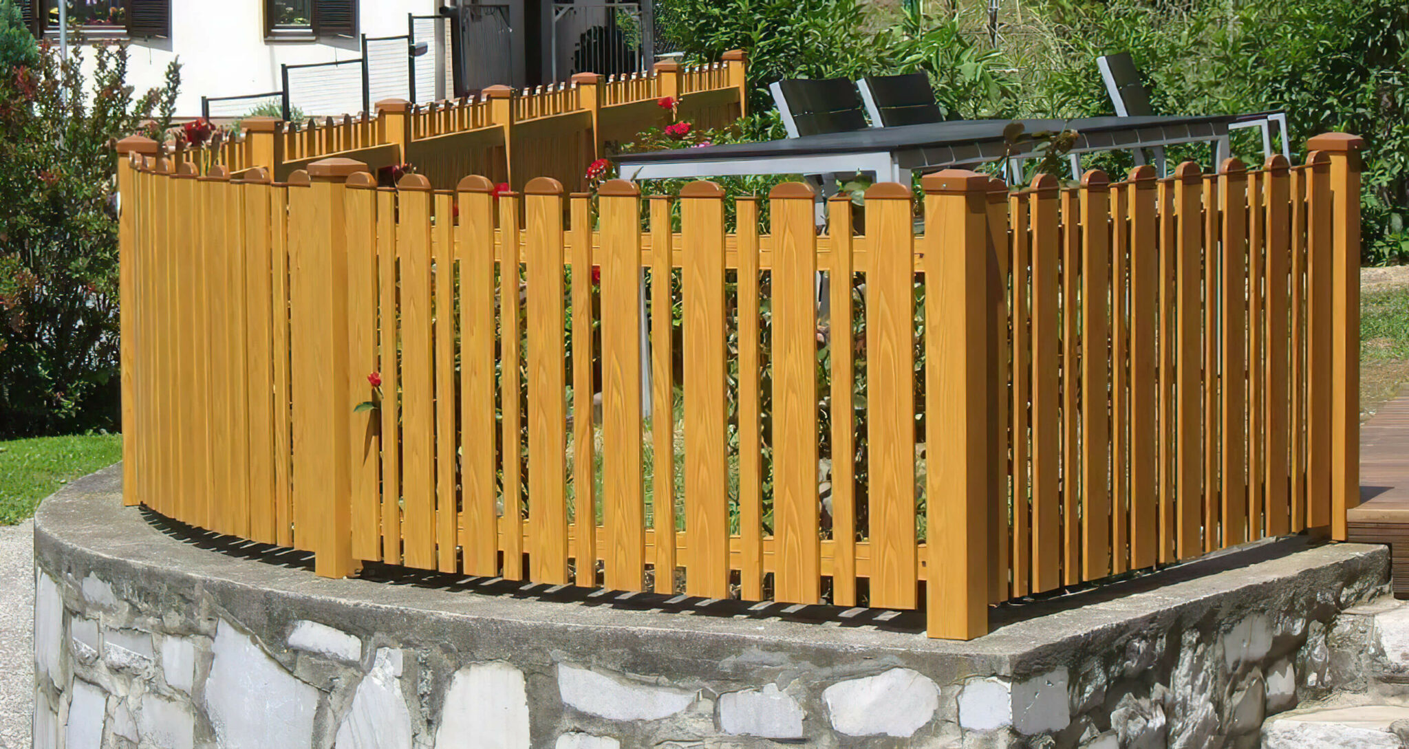 Der richtige Zaun für kleine Gärten Leeb Balkone