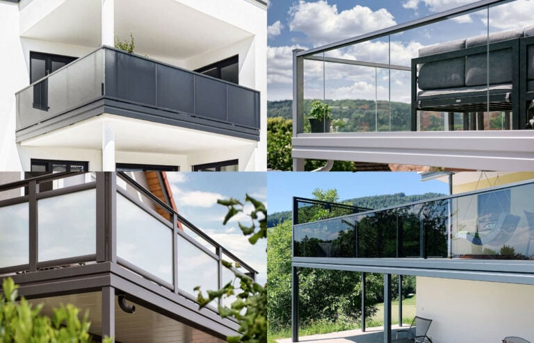 glas alu balkon verschiedene glasfarben glastoenungen